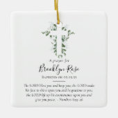 Doopsgebed houdt gunst in stand keramisch ornament (Voorkant)