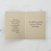 Doopsgezinde Baby Zegening met Kruis Kaart (Binnen)