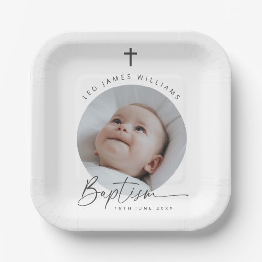 Doopsgezinde foto papieren bordje (Voorkant)