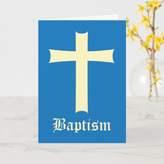 doopsjongen kaart (Gele Bloem)