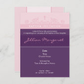 DOOPUITNODIGING:: elegant 2 Uitnodiging Briefkaart (Voorkant / Achterkant)