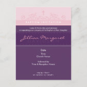 DOOPUITNODIGING:: elegant 2 Uitnodiging Briefkaart (Voorkant)