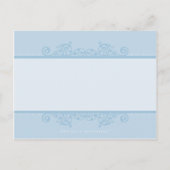 DOOPUITNODIGING:: elegant 3 Uitnodiging Briefkaart (Achterkant)