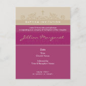 DOOPUITNODIGING:: elegant 4 Uitnodiging Briefkaart (Voorkant)