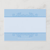 DOOPUITNODIGING:: elegant 6 Uitnodiging Briefkaart (Achterkant)