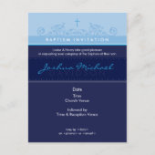 DOOPUITNODIGING:: elegant 6 Uitnodiging Briefkaart (Voorkant)