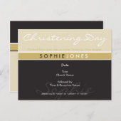 DOOPUITNODIGING:: gewoon groovy 3 Uitnodiging Briefkaart (Voorkant / Achterkant)