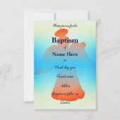 Doopuitnodiging Kaart: Angel Silouehette Kaart (Voorkant)