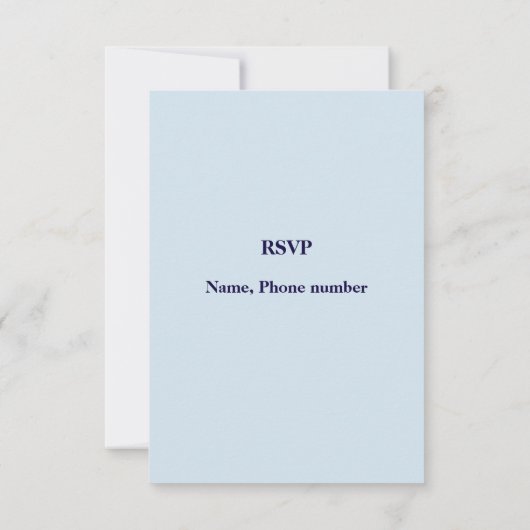 Doopuitnodiging Kaart: Angel Silouehette Kaart (Achterkant)