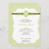 DOOPUITNODIGING:: Onbevlekt 2P Kaart (Voorkant / Achterkant)