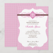 DOOPUITNODIGING:: Onbevlekt 4P Kaart (Voorkant / Achterkant)