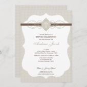 DOOPUITNODIGING:: Onbevlekt 7P Kaart (Voorkant / Achterkant)