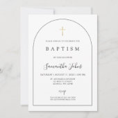 Doopuitnodiging Sjabloon, bewerkbare doop Invi Kaart (Voorkant)