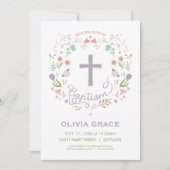 Doopuitnodiging voor Meisje - , Custom Kaart (Voorkant)