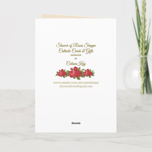 Doopzegen met Heilige Geest Kaart (Achterkant)