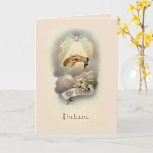 Doopzegen met Heilige Geest Kaart (Gele Bloem)