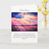 Doopzegeningen, Christelijke gevouwen kaart (Gele Bloem)