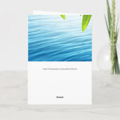 Doopzegeningen, Christelijke gevouwen kaart (Achterkant)