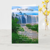 Doopzegeningen, Christelijke gevouwen kaart (Gele Bloem)