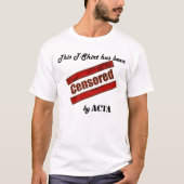 Door ACTA gecensureerd T-shirt (Voorkant)