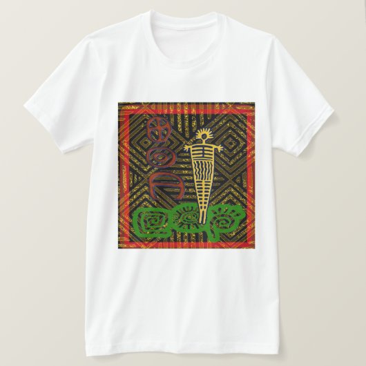 door Afrika geïnspireerd T-shirt (Design voorkant)