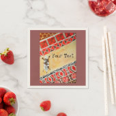 door Afrika geïnspireerde waterverf Servet (Insitu)