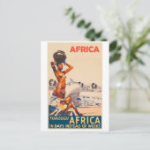 Door Afrika in dagen in plaats van weken Briefkaart (Staand voorkant)