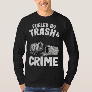 Door afval en misdaad gevoede wasbeer 10 t-shirt