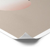 Door AI gegenereerde Abstracte art minimalistisch  Poster (Hoek)