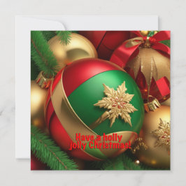 Door AI gegenereerde kerstgroeten kunst Feestdagenkaart