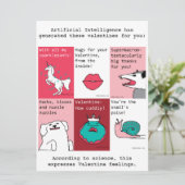 Door AI gegenereerde valentijnen - DaVinci-model Kaart (Staand voorkant)