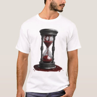 Door AI gegenereerde zandloper natuur T-shirt