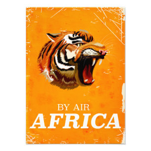 Door Air Africa-reisposter Foto Afdruk