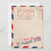  door Air Mail Flat Save the Date Kaart (Voorkant)