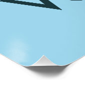 Door Air Verona Italië retro reisposter. Perfect Poster (Hoek)