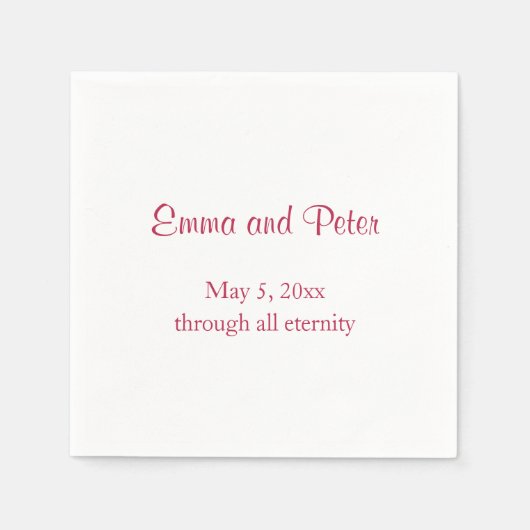 "Door alle eeuwigheid" magenta tekst namen en datu Servet (Voorkant)