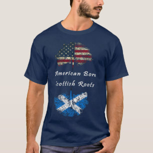 Door Amerikanen geboren Schotse wortels T-shirt