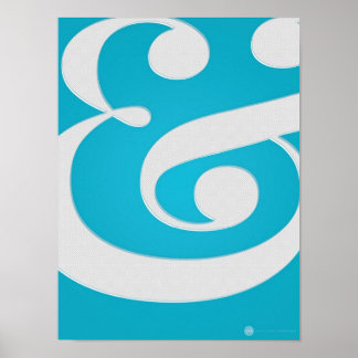 Door ampersand "&" geïnspireerd Poster
