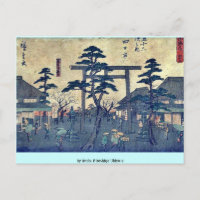 door Ando, Hiroshige Ukiyo-e.