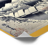 door Ando, Hiroshige Ukiyo-e. Poster (Hoek)