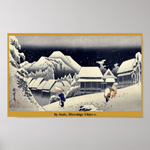door Ando, Hiroshige Ukiyo-e. Poster