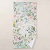 Door appelbloesem geïnspireerd badhanddoek (Badhanddoek)