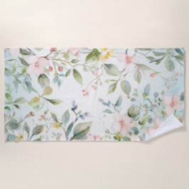 Door appelbloesem geïnspireerd strandlaken