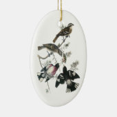 Door Audubon geplet roos Grosbeak Keramisch Ornament (Rechts)