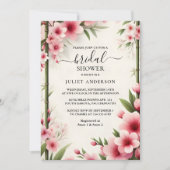 Door Bamboo Pink Sakura Cherry Blossom Vrijgezelle Kaart (Voorkant)