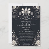 Door Banners Bows Satijn Lint Knippen Bruidsdouche Kaart (Voorkant)