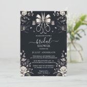 Door Banners Bows Satijn Lint Knippen Bruidsdouche Kaart (Staand voorkant)