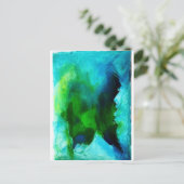 Door blauw ijs briefkaart (Staand voorkant)
