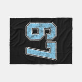 Door Blue 67 Six Seven Meme Fleece Deken (Voorkant (Horizontaal))