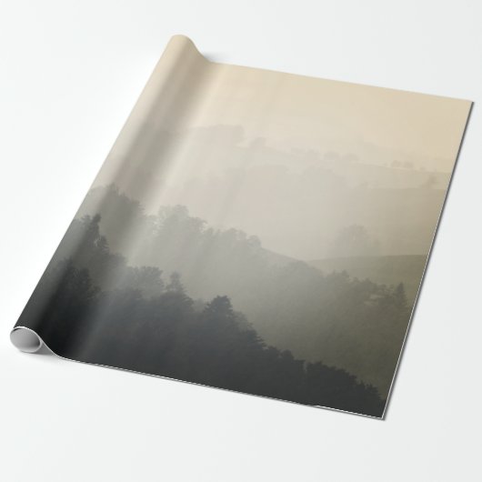 DOOR BOMEN OVERGEBRACHTE MOUNTAINE CADEAUPAPIER (Uitgerold)